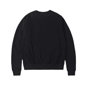 เสื้อฮู้ดคอกลมและเสื้อสเวตเตอร์ผ้าฝ้าย100% สำหรับผู้ชายโอเวอร์ไซส์และระบายอากาศได้พื้นฐาน - Product Image 1