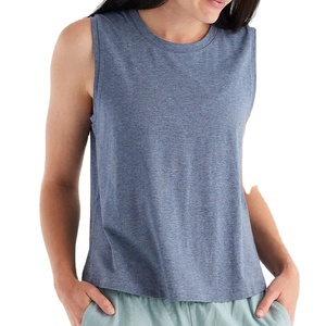 Women's Breathable Knitted Polyester Short Solid Color <b>Sequined</b> Decoration Scoop Neck Casual Workout <b>Tank</b> <b>Top</b> OEM Service - Product Image 4