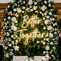 Enseigne néon personnalisée OEM, affichage de lettres LED pour les professionnels de la planification de mariages, la location d'événements et les projets de décoration intérieure