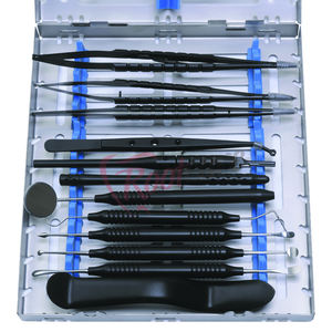 Venta caliente Premium Black Micro Oral Surgery Kit 13 piezas CE Acero inoxidable Dental Set Instrumentos quirúrgicos manuales - Product Image 2