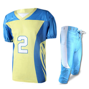 New Youth Custom American Football Uniforms Team Name Size XL Low MOQ Sublimation Technique <b>Cheap</b> Football - Product Image 4