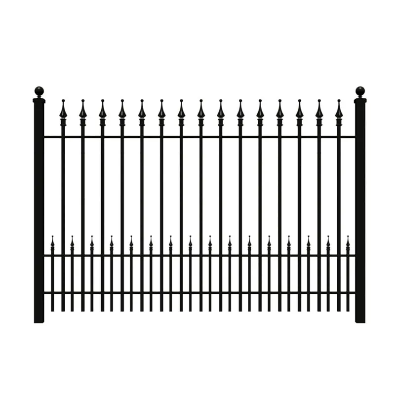 Garden Fence Wrought Iron Pvc Coated Fencing, Trellis & Gates Low Carbon Steel Pipe or Cast Iron Bar Metal Galvanized+pvc Coated