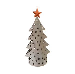 Creative Metal Christmas Tree Design Tea <b>Light</b> Holder with <b>Star</b> Cutout Design From India in Wholesale Price - Product Image 6