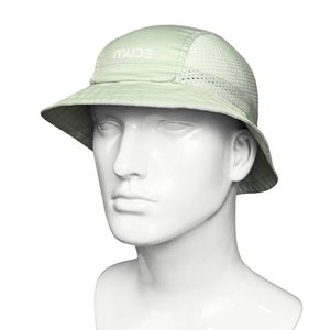 Chapeau Bob Ice Pocket DAWN Menthe - Chapeau de Pêche et Décontracté en Velours Rayé - Product Image 1
