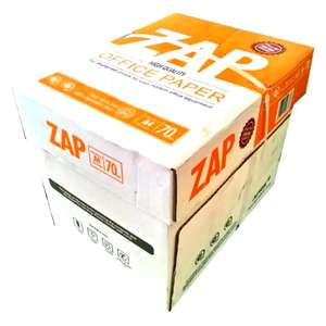 ZAP Office A4 Papel de copia 70g Excelente claridad de impresión con texto nítido Disponible en varios tamaños de resma (80gsm/75gsm/70gsm) - Product Image 2