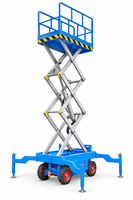 Plateforme de travail élévatrice mobile hydraulique de qualité supérieure pour atelier, équipement de levage aérien à charge lourde et structure stable