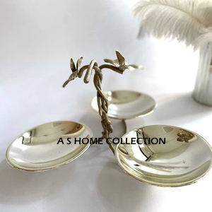 Nuevo cuenco chapado en oro de diseño atractivo para decoración de fiesta de boda, cuenco de decoración de Metal de calidad de lujo para la venta superior - Product Image 1