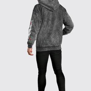 Sweat-shirts à capuche pour hommes, délavés à l'acide, anti-plis, haute qualité, respirants, légers, 100% coton, hiver, entièrement personnalisables, à prix ajustable - Product Image 5
