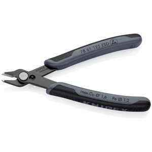 KNIPEX Super-Knips Cisailles diagonales électroniques Longueur 125 mm Forme 6 Biseautées Non polies Fournitures d'artisanat - Product Image 5