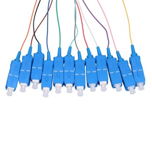 ชุดสายพิกเทล Extralink SC/UPC, โหมดเดี่ยว, 900um, G.657A1, 1 ม., 12 ชิ้น, 12 สี - Product Image 3
