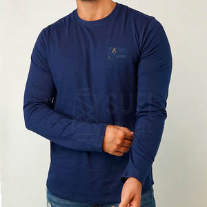 Camisa de Manga Larga para Hombre, Nueva Llegada, 100% Algodón, Tejido de Punto Ecológico y Transpirable para Trabajo y Viajes - Product Image 1
