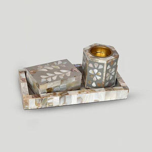 Set Mother of Pearl Incense Burner With <b>Box</b> Capiz Floral Inlay Incense Burner Bakhoor <b>Eid</b> Mubarak <b>Eid</b> <b>Gift</b> Arabian Ramadan 2023 - Product Image 4