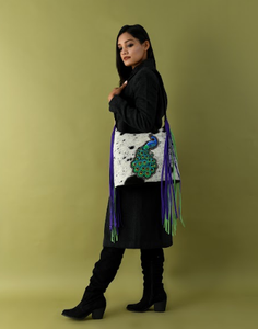 100% Genuine Cow Leather Crossbody <b>Bag</b> Women Fashionable Single Shoulder Real Hair <b>Zip</b> Closure Custom Printing Lady's <b>Bag</b> - Product Image 6