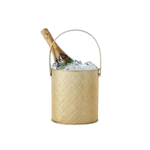 Seau à glace de luxe en laiton avec finition dorée, capacité 5L, écologique, pour événements à domicile, fêtes, articles de bar et refroidisseur à vin - Product Image 4
