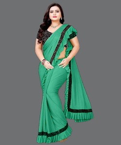 Beautiful Bollywood Designer <strong>Traditional</strong> <strong>Indian</strong> <strong>Clothing</strong> From Surat in Low Price Sari with Blouse 1 Minute Saree Fashion Alphanumero