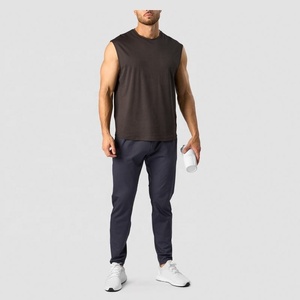 Camiseta sin mangas para mujer, camiseta grande sin mangas para Primavera/Verano, camiseta para el hogar, parte inferior fina, logotipo personalizado de talla grande, algodón, fibra de bambú - Product Image 3