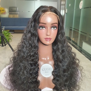 Peluca de cabello humano vietnamita 100% 26 pulgadas Color marrón ondulado profundo Sin enredos Sin desprendimiento Precio al por mayor - Product Image 2