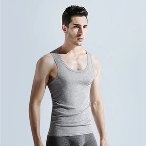 Maillot de corps sans manches pour hommes respirant élastique fin pour l'été grandes tailles respirant sans couture soie de glace - Product Image 4