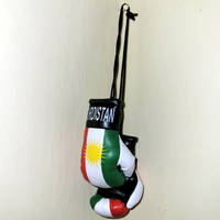 Guante de Boxeo Personalizado de Kurdistán con Logotipo, Cómodo, Antideslizante, con Cierre de Gancho y Bucle, Llavero de Cuero PU para Entrenamiento de Sparring, Regalo