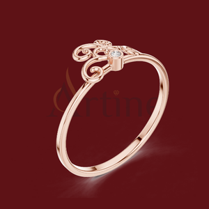 14K <b>Eternity</b> band moissanite <b>ring</b> in silver - Product Image 1