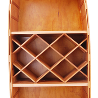 Massivholz Handgefertigtes Traditionelles Antikes Design Kanu-Weinregal Ohne Fiberglas Wohnzimmer Heimwerkstatt Hochwertig