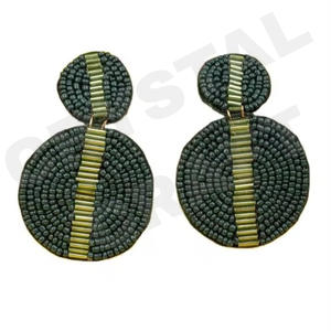 Pendientes colgantes de lentejuelas Mardi Gras, recién llegados, cuentas hechas a mano transfronterizas, oro, moda creativa para fiestas, estilo cristiano - Product Image 5