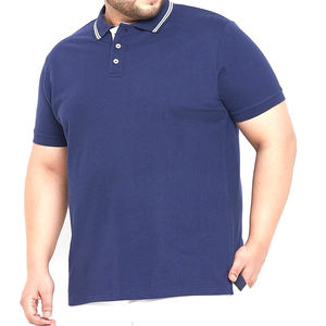 Camiseta de polo para hombre con estilo, 100% algodón, diseño personalizado, logotipo bordado, patrón sólido, manga corta de alta calidad, camiseta de talla grande - Product Image 4