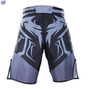 Pantalones cortos MMA con estampado completo personalizado de alta calidad para hombres, pantalones cortos de baloncesto de poliéster Spandex con patrón sólido, diseñador de cintura elástica - Product Image 1