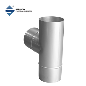Té en acier inoxydable 304 à paroi simple de 6 pouces, 90 degrés, anti-fuite et résistant aux hautes températures pour <span class=keywords><strong>tuyau</strong></span> de ventilation de cuisinière - Product Image 3