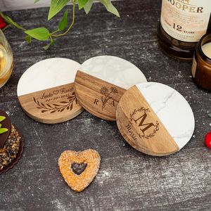 Dessous de verre ronds en résine avec feuille d'or et pigments, tampons de table décoratifs en pierre pour l'exportation, les commandes en gros et les ventes au détail en ligne - Product Image 2