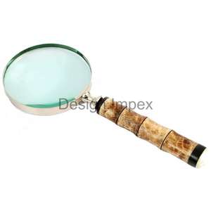 แว่นขยายขอบเงินสำหรับตกแต่งบ้านสำนักงานทำจากโลหะมีลายพิมพ์โลโก้ตามสั่งผลิตในประเทศอินเดีย - Product Image 3