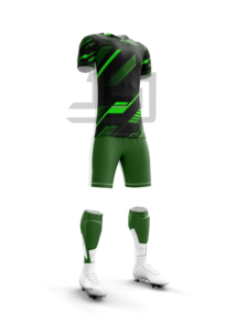 Premium Breathable Football Team Uniform 100% Polyester Soccer Jersey and Shorts for Competitive Sports Practice Outdoor Play - Product Image 2