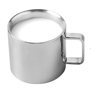 Tasse en acier inoxydable de haute qualité pour la cuisine à domicile produit fait à la main nouveau look tasse à vin en acier inoxydable pour les fêtes utilisation de mariage - Product Image 2