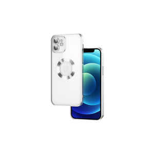 Coque en silicone SHRP Omega pour iPhone 11 13 Pro Max - Bleu marine avec protection de l'appareil photo, découpe de logo et finition électroplaquée spéciale - Product Image 2