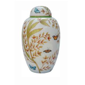 High-Trend Metal Ashes Casket Memoria Cremation Urn with Falling Leaves Design <b>Funeral</b> <b>Supplies</b> for Adults Pleasant Service - Product Image 4