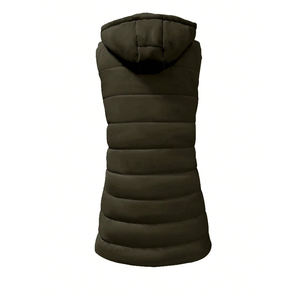 Veste sans manches matelassée tendance de marque classique, coupe-vent et imperméable, logo personnalisé, chaude pour l'hiver, pour femmes et hommes - Product Image 6