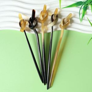 ACCESSOIRES DE CHEVEUX EN CORNE DE BUFFLE POLI FAIT À LA MAIN CI-DESSOUS Fourche À Cheveux Bâton Barrettes Clips pour Bijoux Matiss Coiffure - Product Image 6