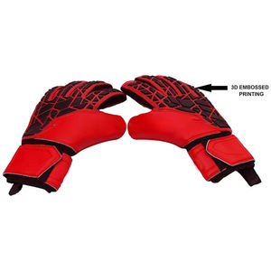 Buena Venta de guantes de portero para atrapar fútbol de calidad superior cómodos de Color de contraste rojo y rojo por INCREÍBLES INDUSTRIAS - Product Image 3