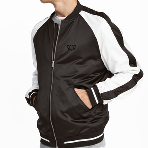 High Quality <b>Fleece</b> Waterproof <b>Work</b> Bomber Jacket Custom Logo Winter Streetwear Stand Collar Casual Good Weight Men Front - Product Image 2