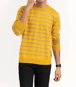 Casual Long Sleeve Fancy Pattern with organic cotton Sweater Top quality sweater for men