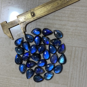 Alta calidad 13x18 cabujones de labradorita azul piedras preciosas sueltas todas las formas tamaños collar de labradorita azul en forma de pera Natural - Product Image 4