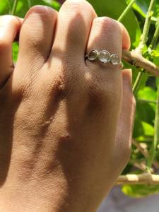 925 Sterling Silver Peridot <b>Crystal</b> <b>Ring</b> Wholesale Birthstone Jewellery for Her - Product Image 5