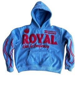Sweat-shirt à capuche surdimensionné personnalisé de haute qualité avec logo en relief de haute qualité - Product Image 3