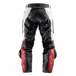 Pantalones de cuero de motorista para hombre, pantalones de motocicleta de piel sintética a la moda para hombre, ropa de invierno, pantalones de cuero de motorista para hombre - Product Image 2