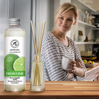 Recharge liquide pour diffuseur d'arômes Aromatika Fresh Lime 200ml, parfum d'ambiance longue durée pour diffuseur à bâtonnets