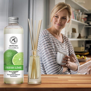 Aromatika Fresh Lime Aroma <b>Diffuser</b> <b>Refill</b> Liquid 200ml Long Lasting Room Fragrance <b>Reed</b> <b>Diffuser</b> Oil - Product Image 6