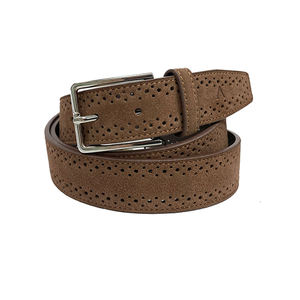 เข็มขัดหนังนิ่มสำหรับผู้ชายดีไซน์หรูหัวเข็มขัดอัลลอยหนังแท้กว้าง3.5ซม. เอว85-110ซม. - Product Image 1