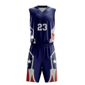 Vêtements de sport d'extérieur respirants pour l'été, uniforme de basketball entièrement personnalisé en polyester de haute qualité - Product Image 2