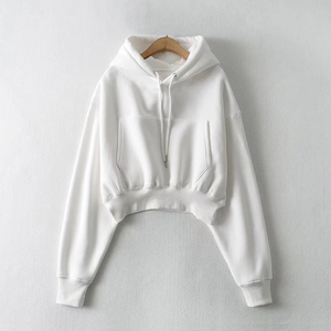 เสื้อฮู้ดผู้หญิงแบบตัดโลโก้ตามสั่ง - Product Image 6
