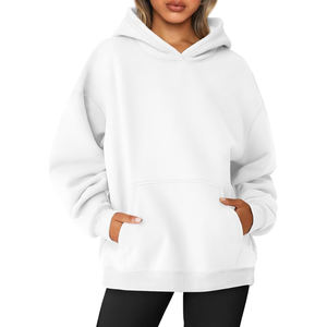 Bajo MOQ Precio barato Alta calidad Baggy Oversized Pullover Custom 100% Algodón Anti Arrugas Drop Shoulder Hoodies para mujer - Product Image 1